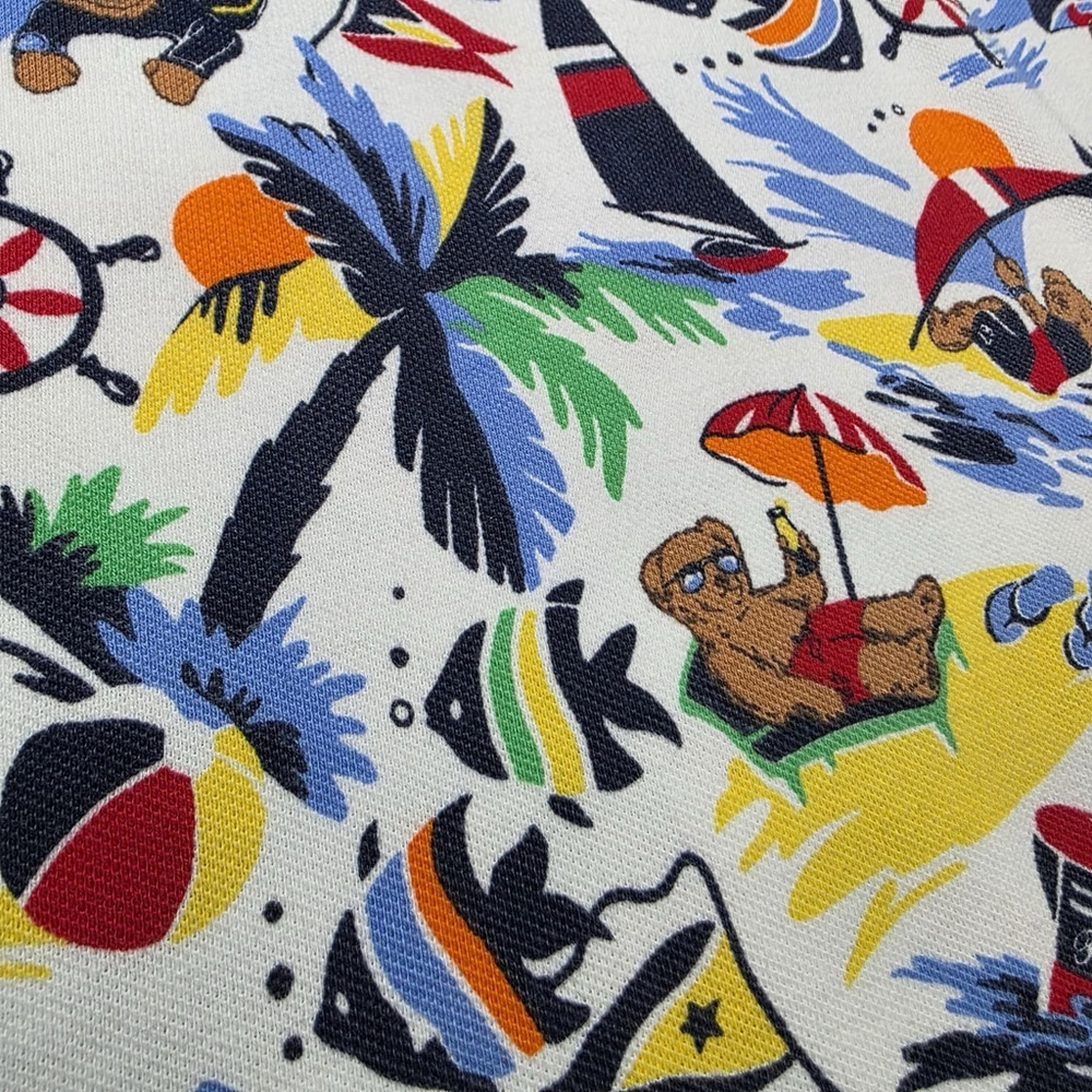 Polo Ralph Lauren Bear Nautical All-Over Beach Print Polo Shirt Men’s XL - Picture 5 of 14